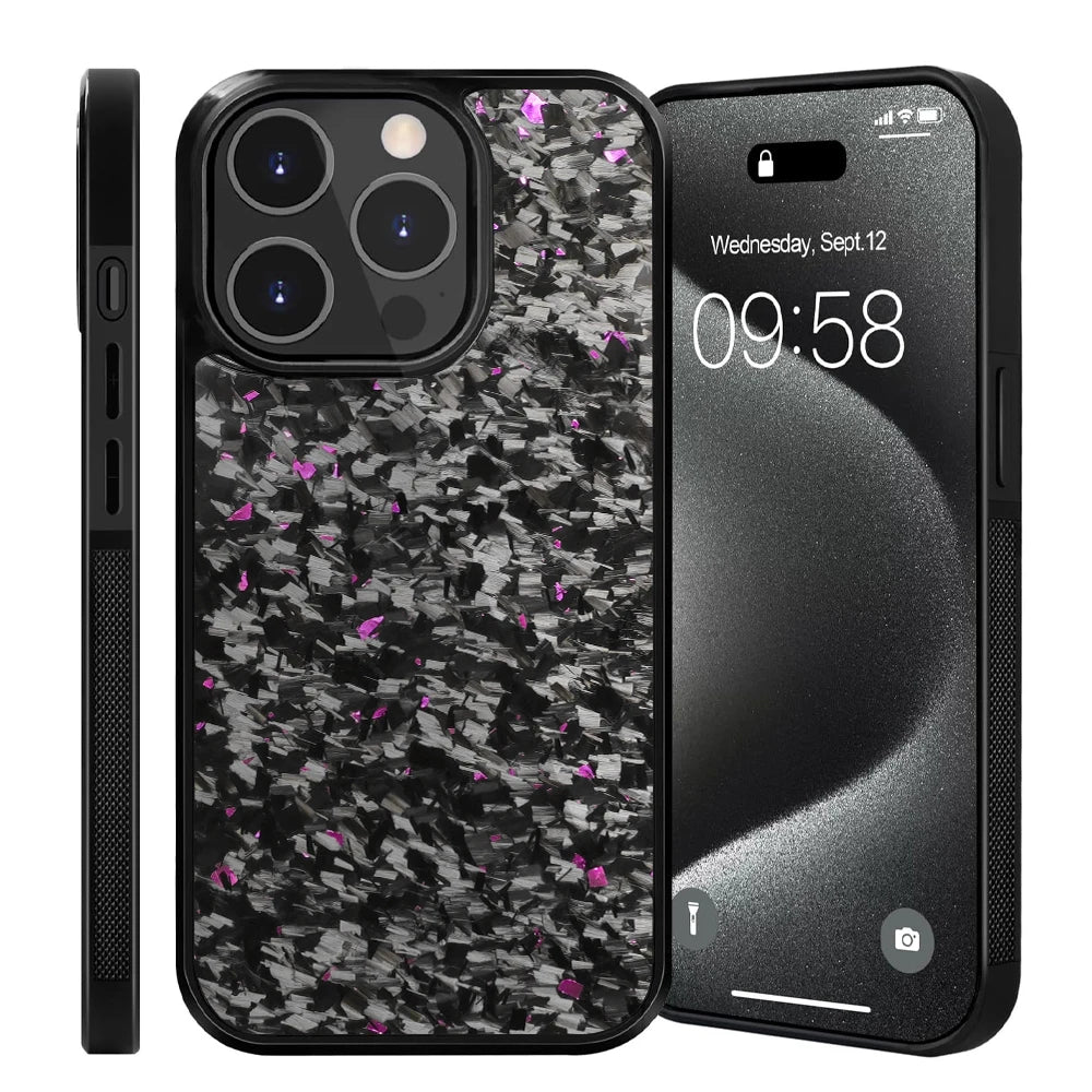 iPhone 11, 11 Pro and 11 Pro Max Purple carbon fiber case